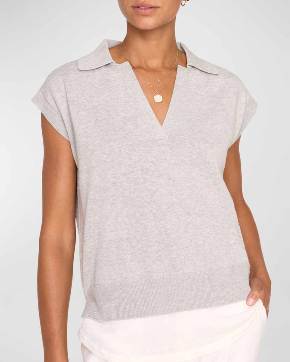 Jaia Cap-Sleeve Polo Looker