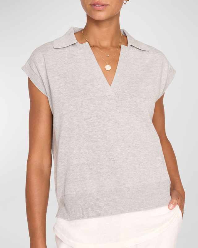 Jaia Cap-Sleeve Polo Looker