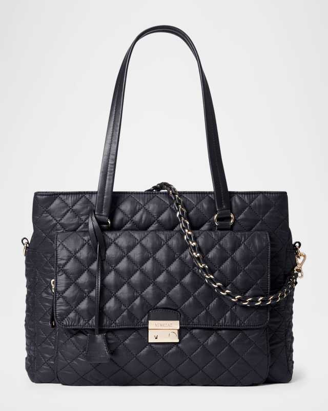 Crosby Lock Quilted Nylon Tote Bag
