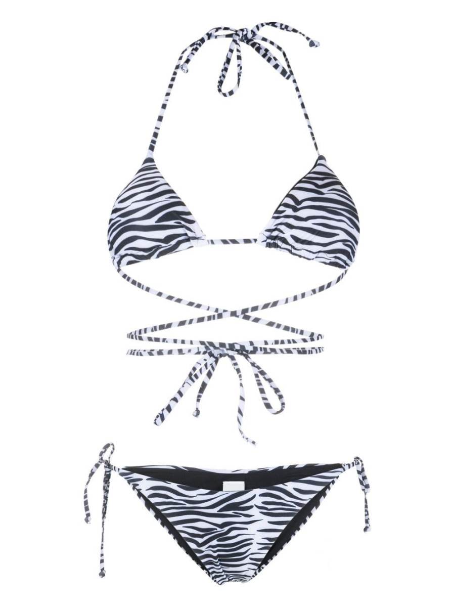 Kate strappy zebra-print bikini