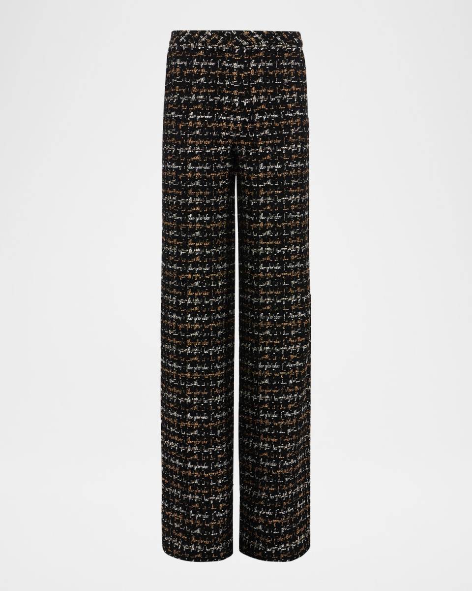 Livvy Tweed Straight-Leg Trousers