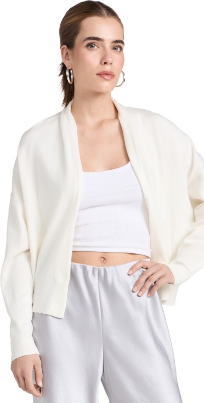 Vince Drape Front Cardigan Black