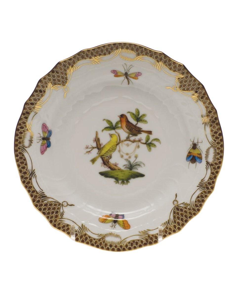 Rothschild Bird Brown Motif 06 Bread & Butter Plate