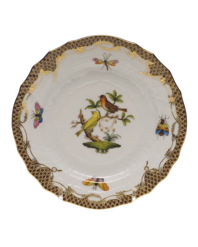 Rothschild Bird Brown Motif 06 Bread & Butter Plate