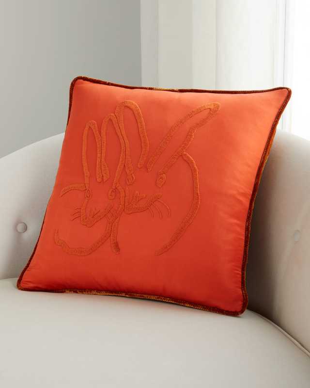 Silk & Velvet Bunny Pillow
