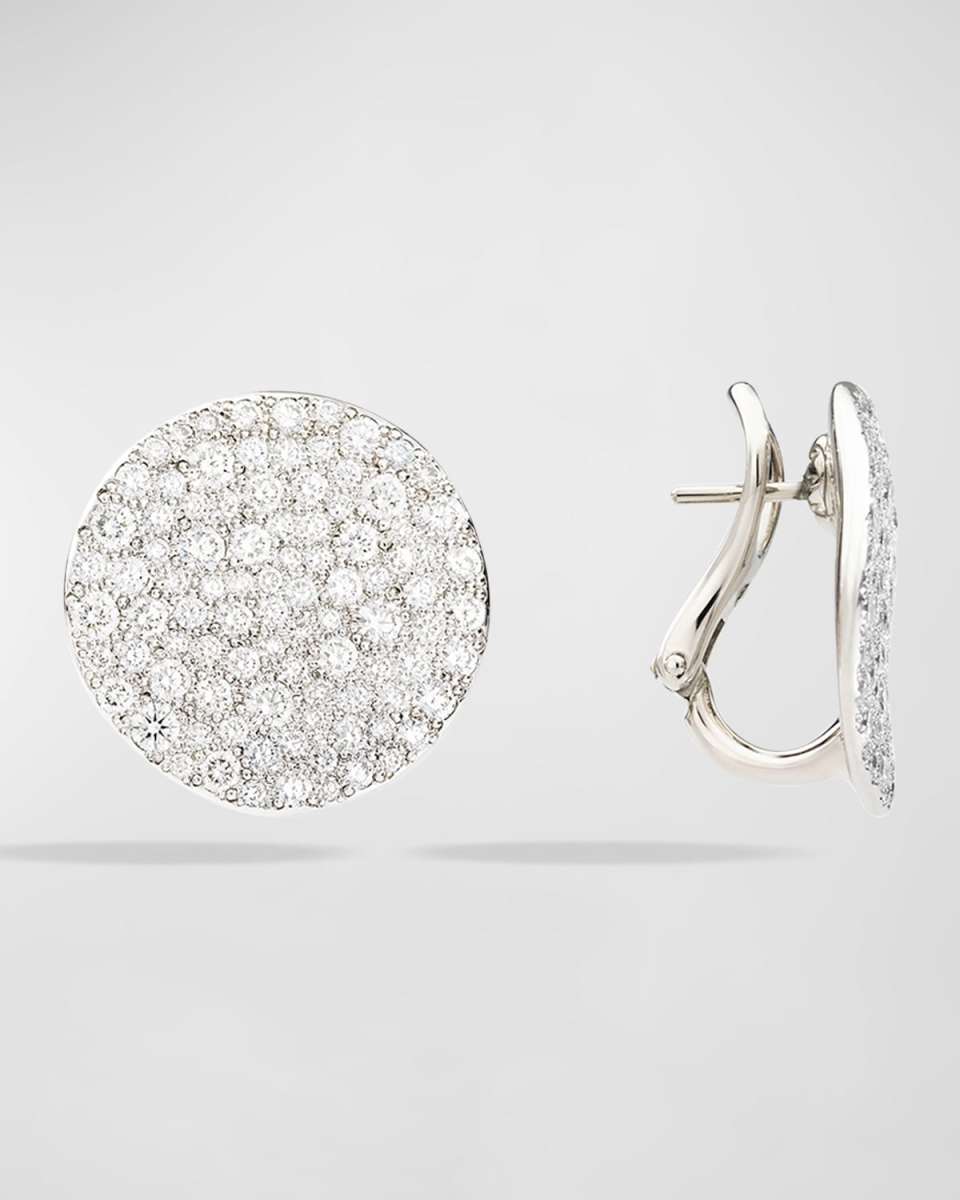 Sabbia Earrings in 18K Manganese White Gold and Diamonds