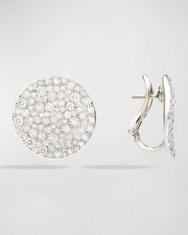Sabbia Earrings in 18K Manganese White Gold and Diamonds