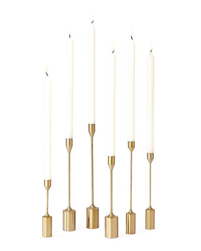 Taper Candleholders, Set of 6