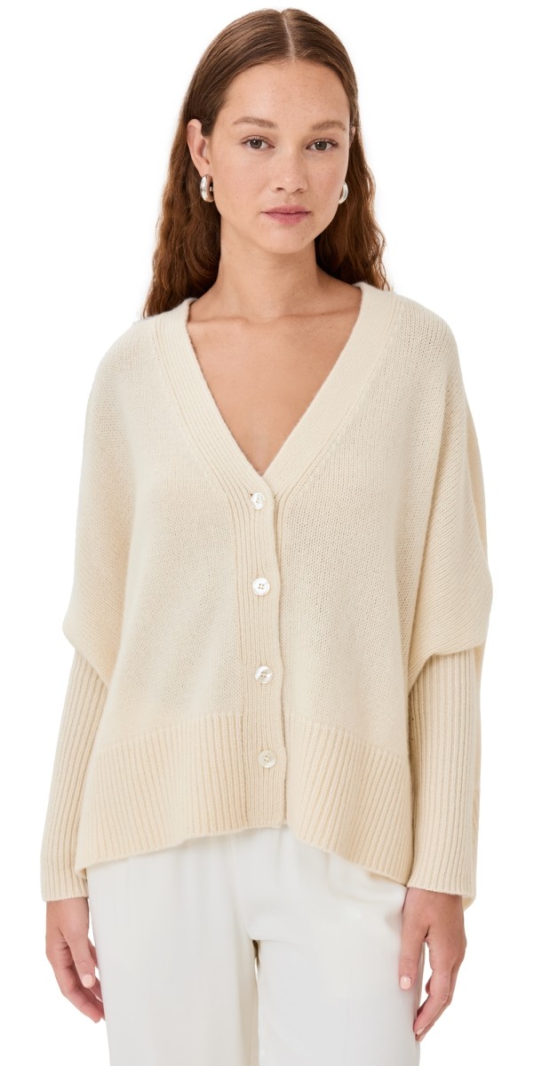 CO Batwing Cashmere Cardigan Ivory
