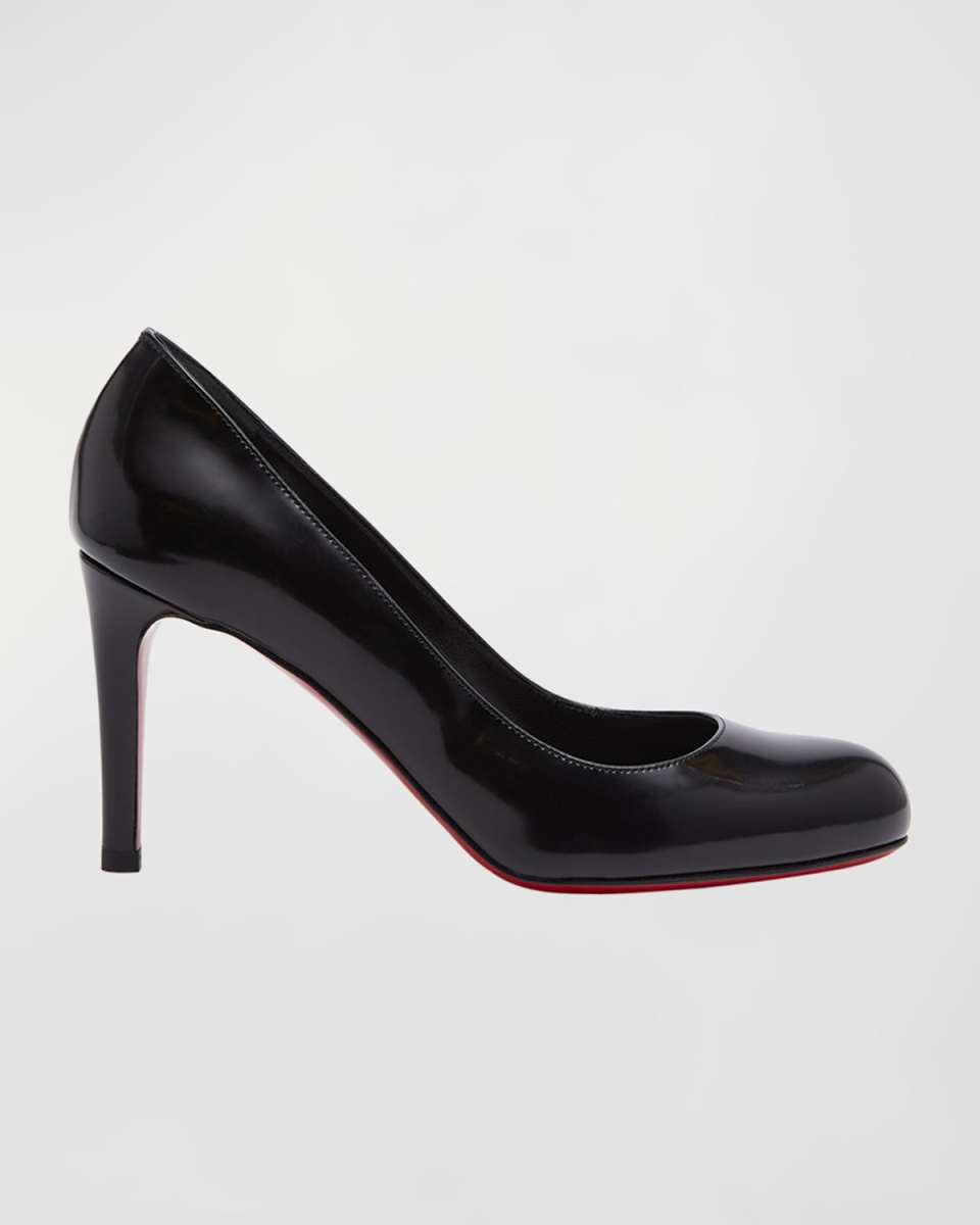 Pumppie Abrasivato Red Sole Calfskin Leather Pumps
