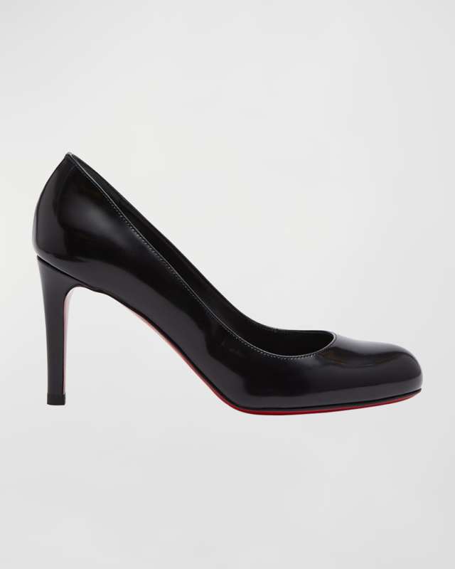 Pumppie Abrasivato Red Sole Calfskin Leather Pumps