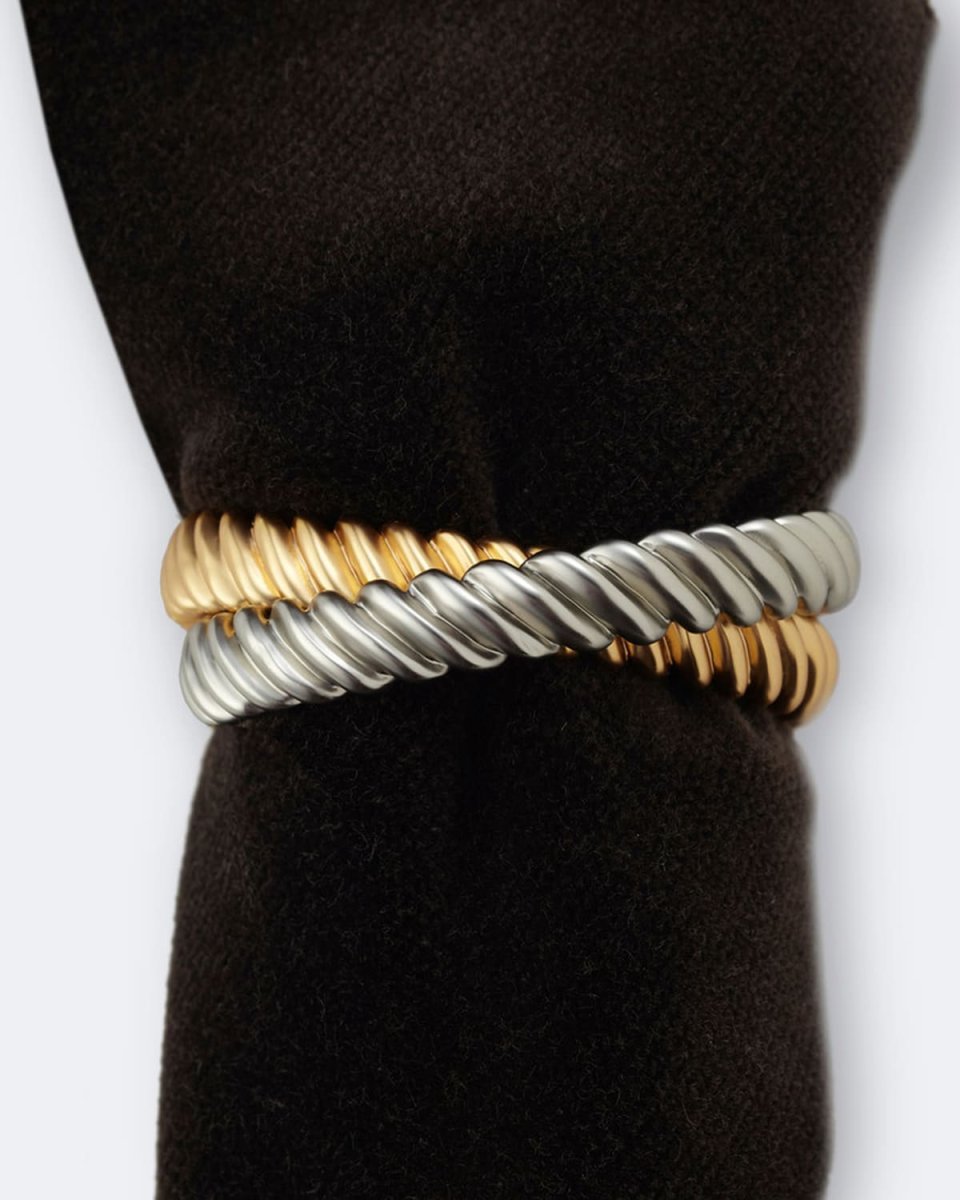Deco Twist Napkin Rings Jewels, Set of 4