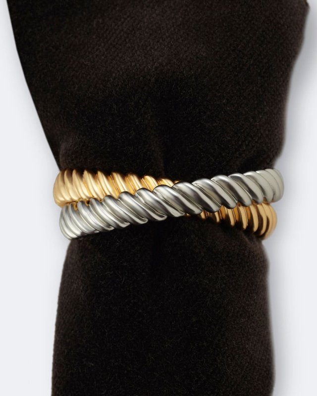 Deco Twist Napkin Rings Jewels, Set of 4