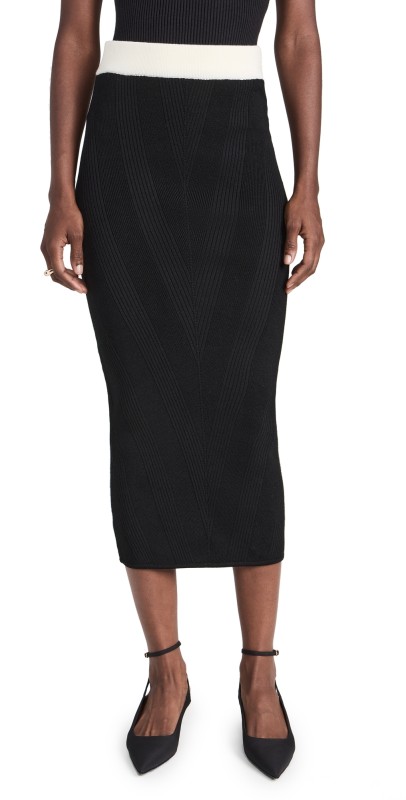 Victor Glemaudidi Skirt White / Black