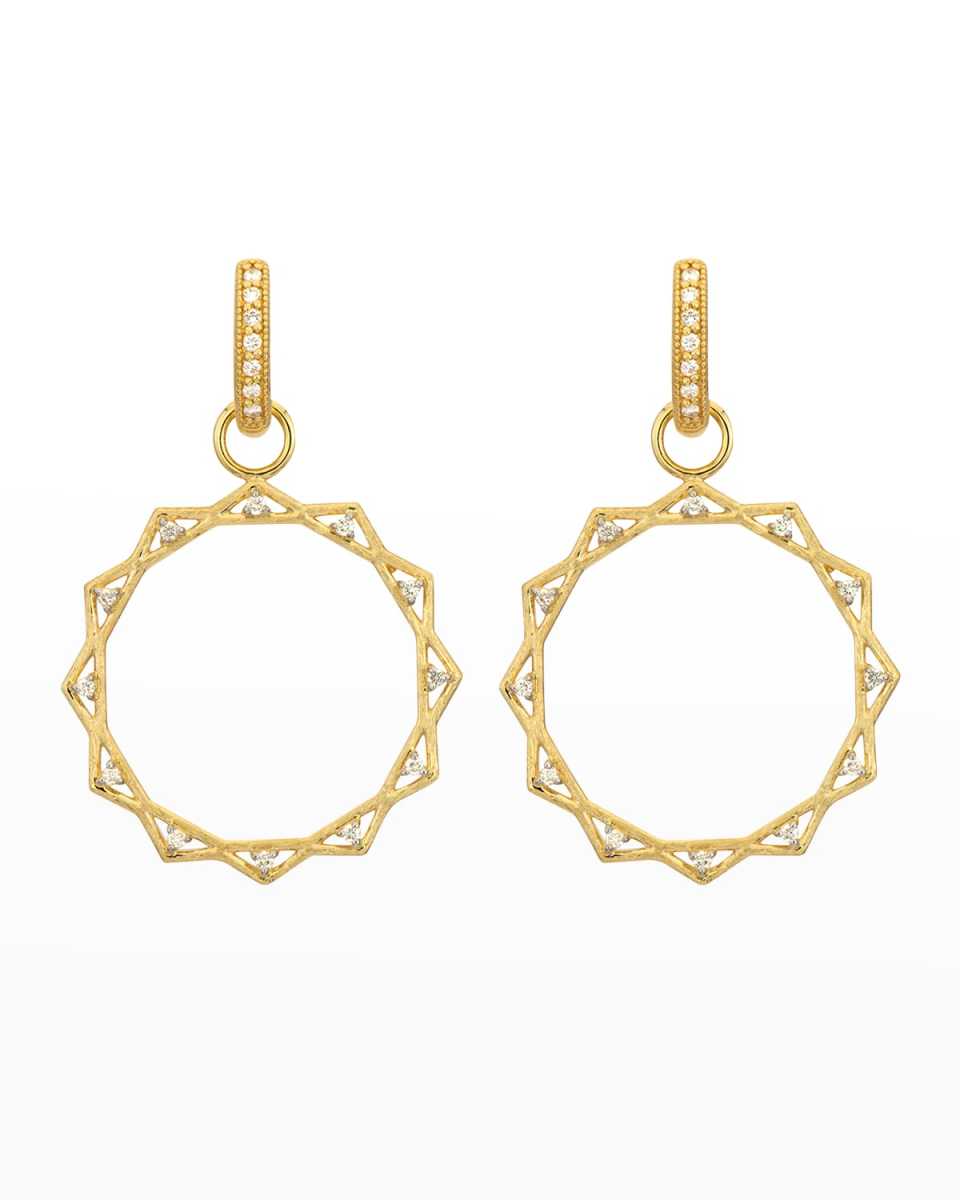 Lisse Open Diamond Sun Earring Charms