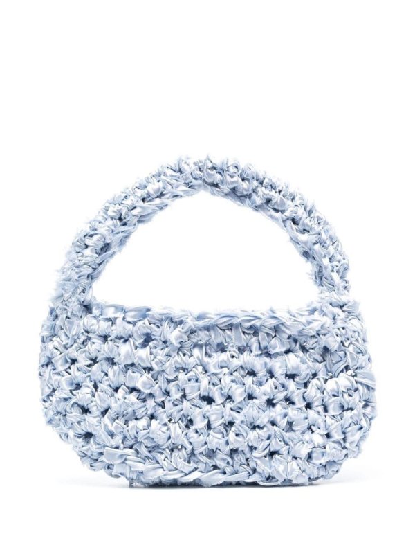 knitted tote bag