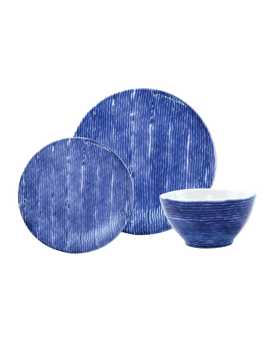 Santorini Stripe 3-Piece Place Setting
