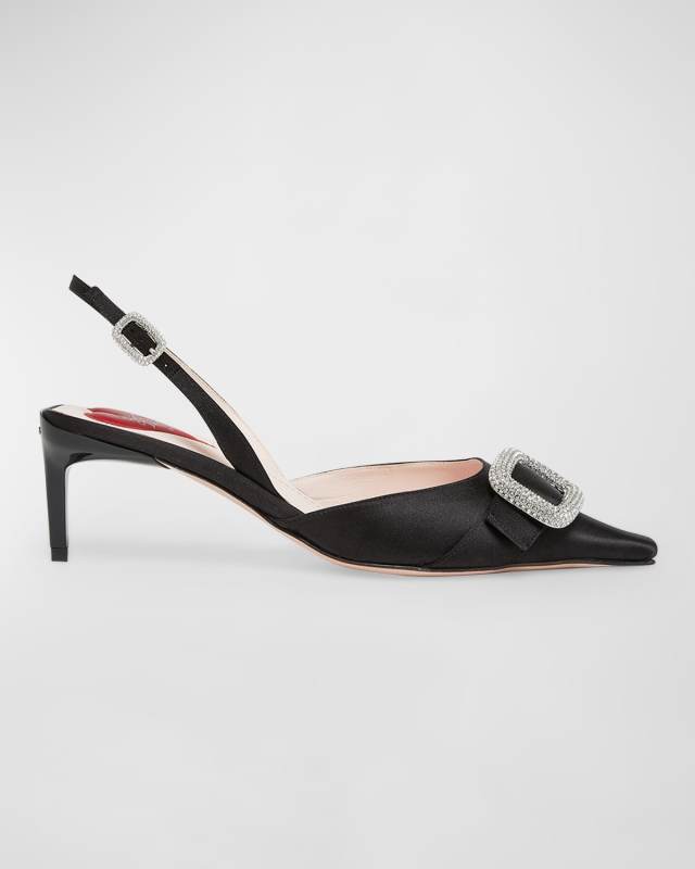 Strass Slingback d'Orsay Pumps