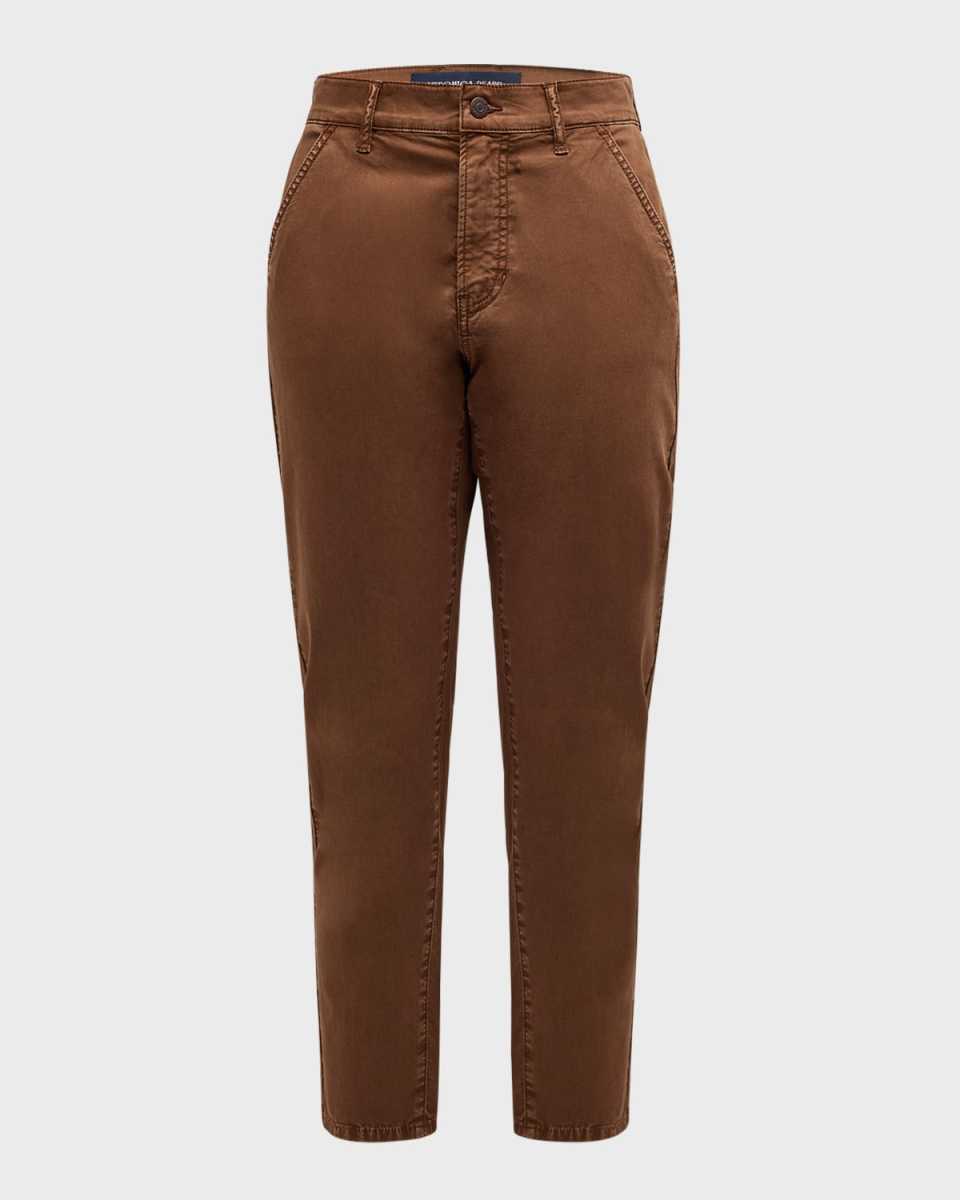 Sia Mid-Rise Twill Chino Pants
