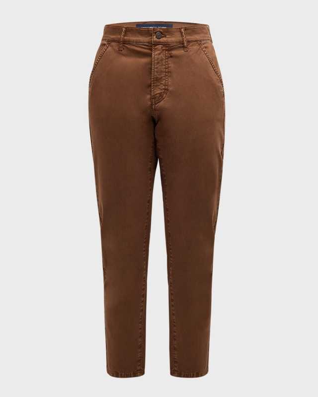 Sia Mid-Rise Twill Chino Pants