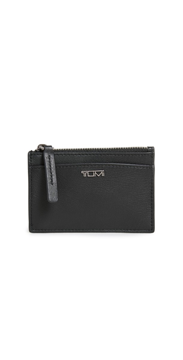 TUMI Zip Card Case Black