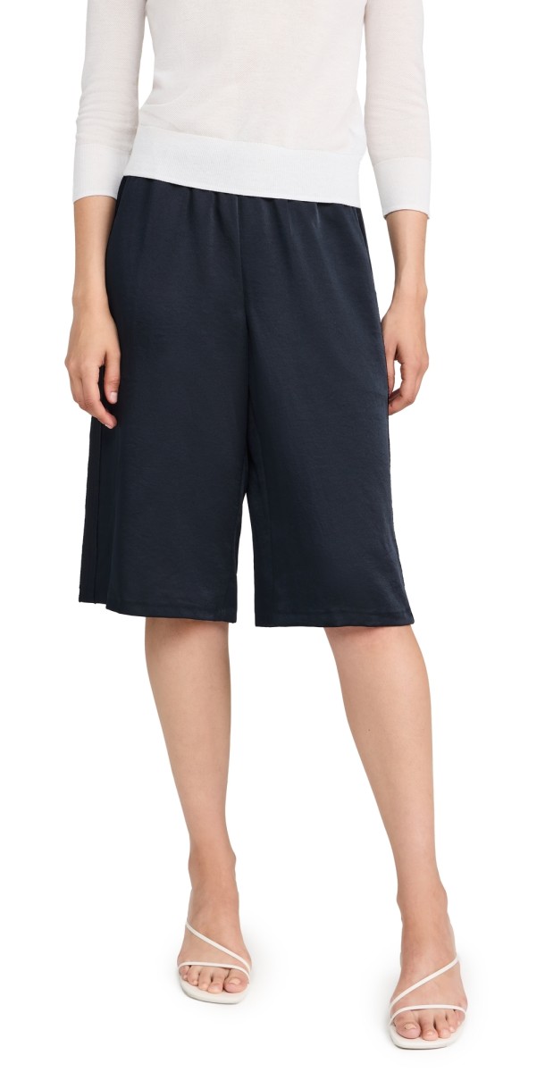 Vince Low Rise Side Strap Drapey Shorts Coastal