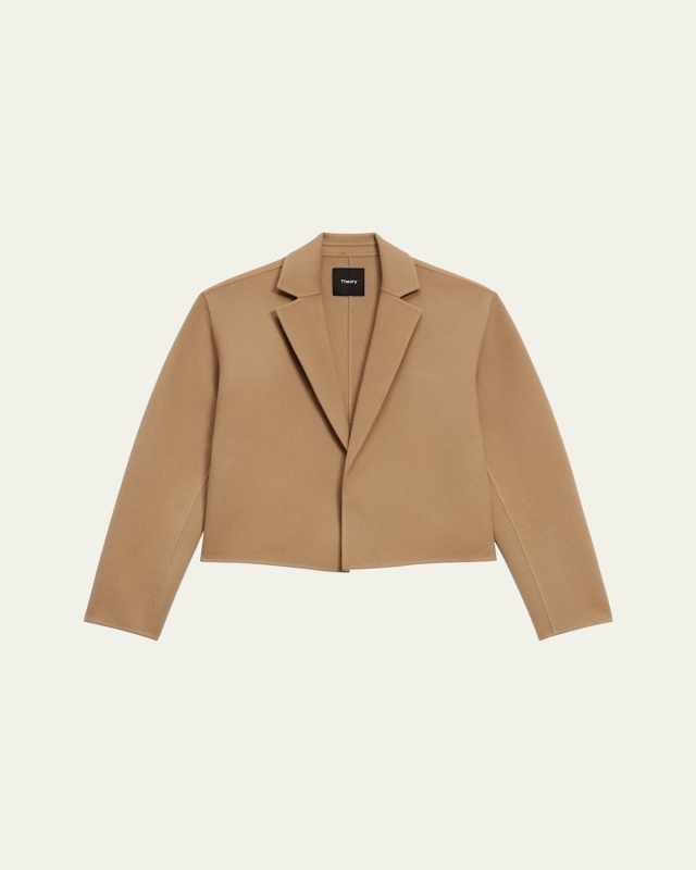 Relaxed Wool-Cashmere Cardigan Jacket