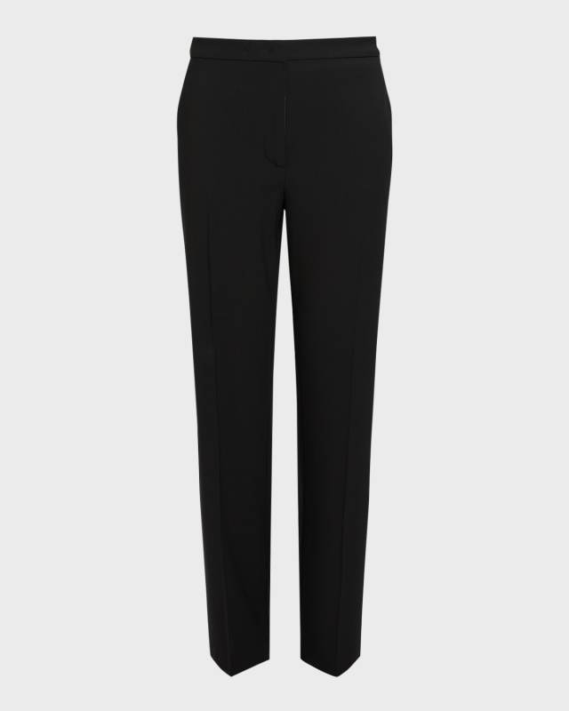 Plus Size Ghirba High-Rise Virgin Wool Pants