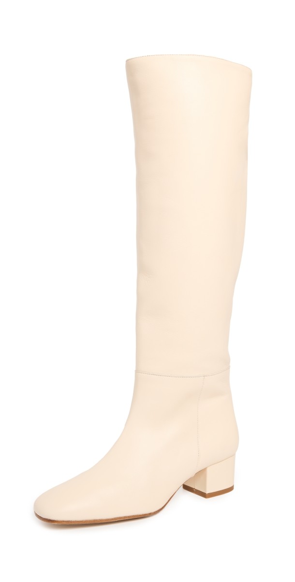STAUD Nancy Boots Cream