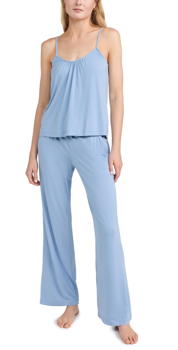 Eberjey Gisele The Tencel Modal Cami and Pants PJ Set Wedgewood Blue