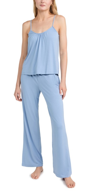 Eberjey Gisele The Tencel Modal Cami and Pants PJ Set Wedgewood Blue