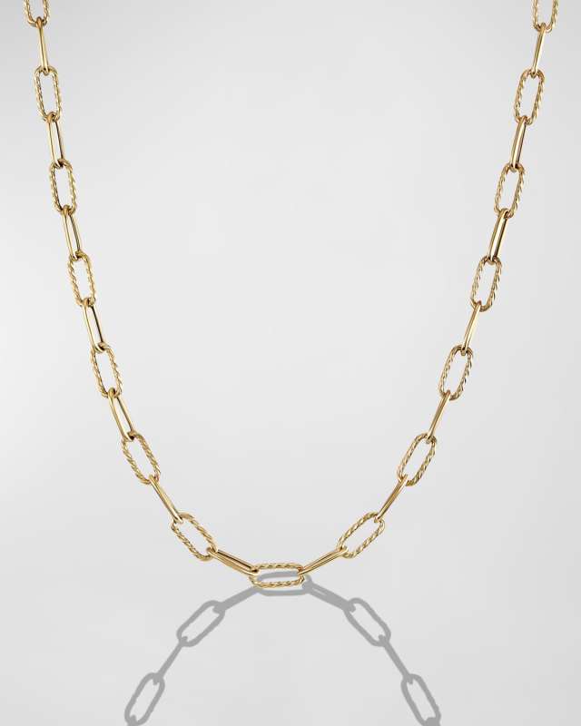 DY Madison Toggle Chain Necklace in 18K Gold, 4mm, 20"L