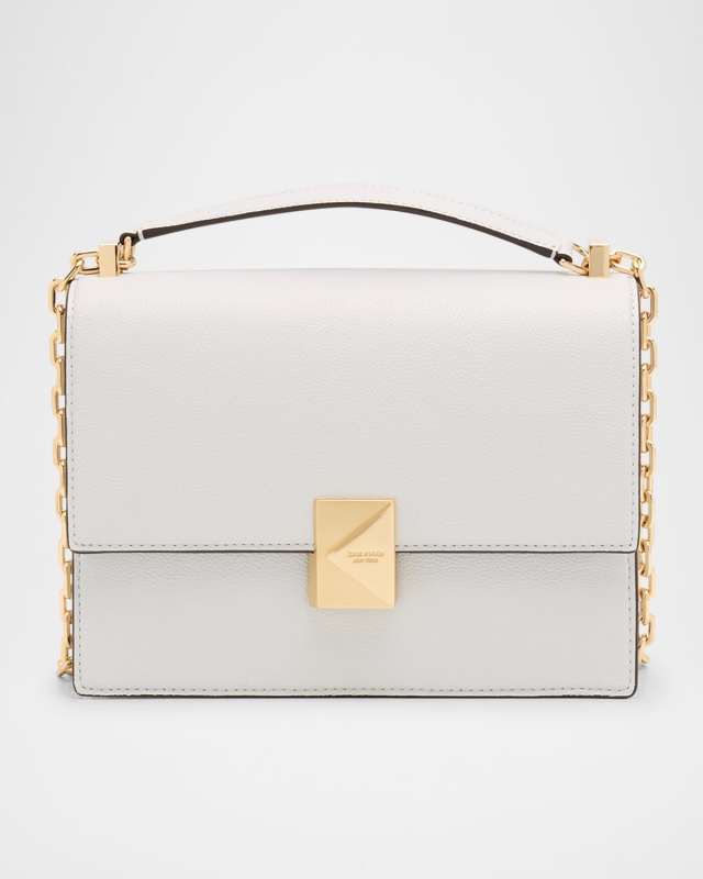 deco pebbled leather shoulder bag