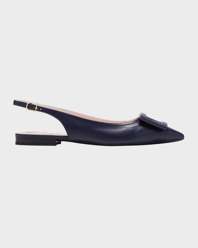 Gommettine Buckle Slingback Ballerina Flats