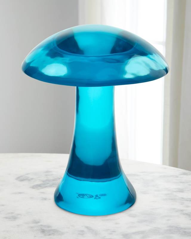 Acrylic Mushroom Objet - Turquoise
