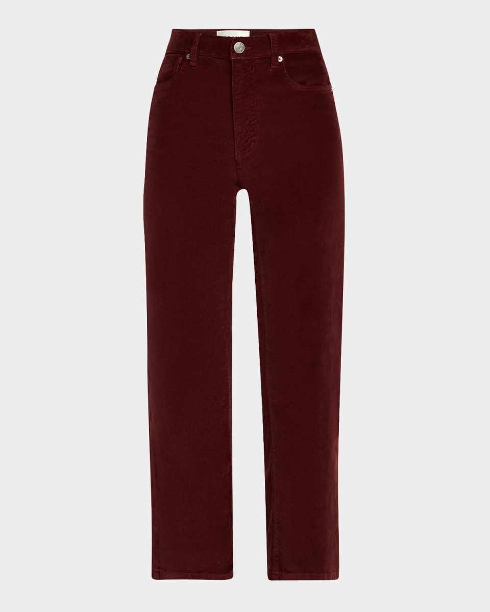 Le Sleek Cropped Stretch Corduroy Pants