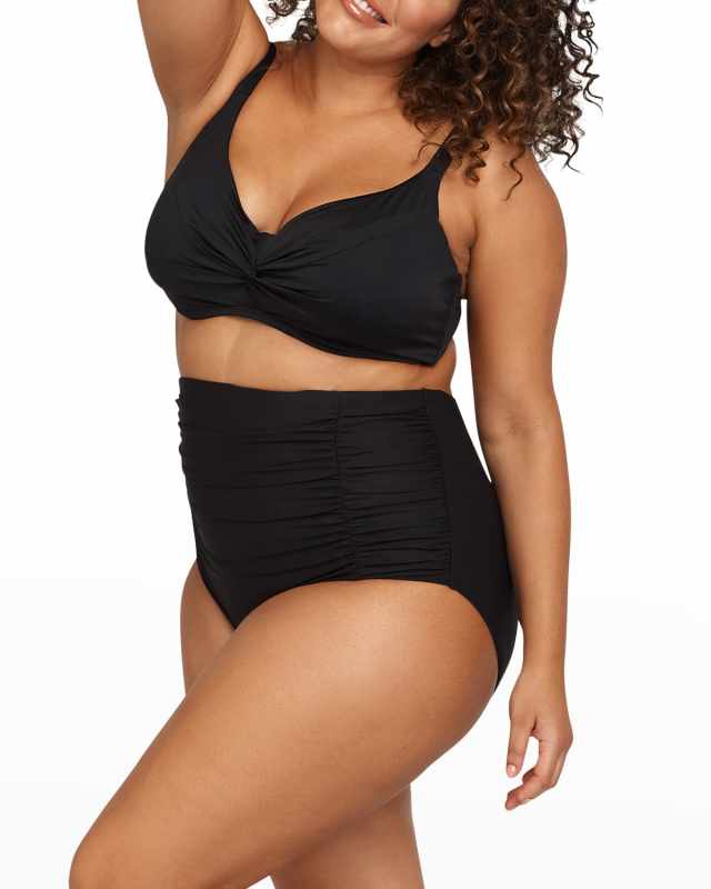 Raphael High-Waist Bikini Bottoms