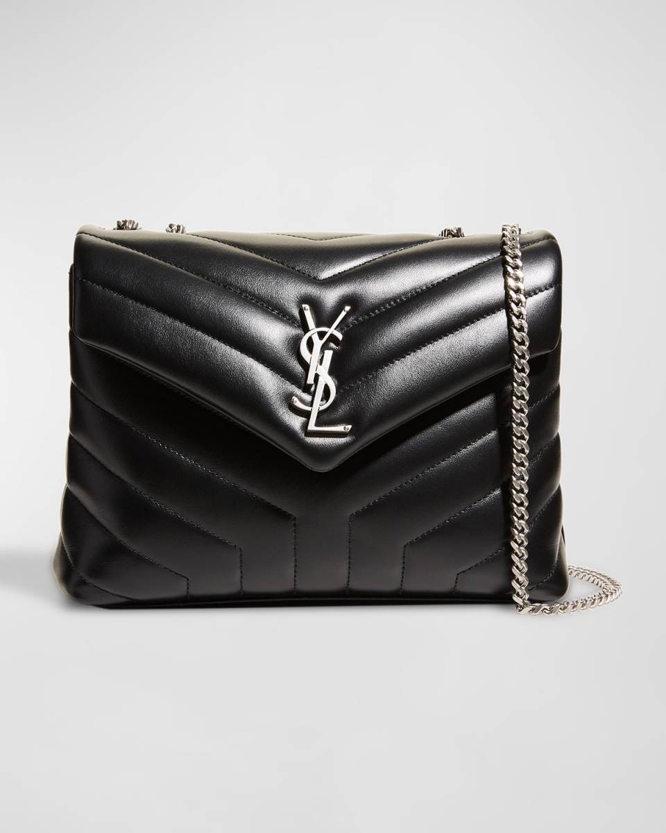Loulou Small YSL Shoulder Bag in Quilted Leather