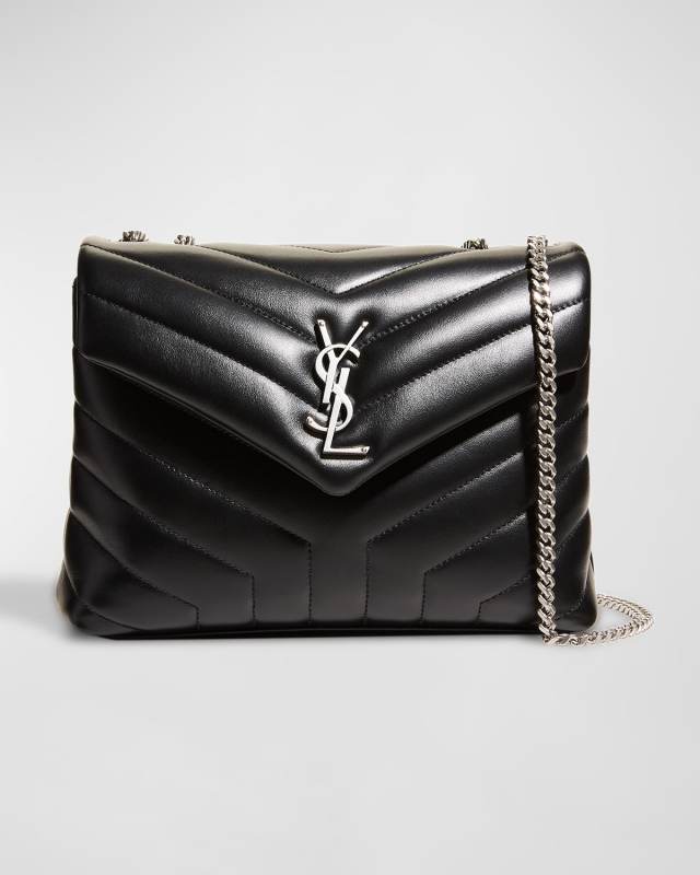 Loulou Small YSL Shoulder Bag in Quilted Leather