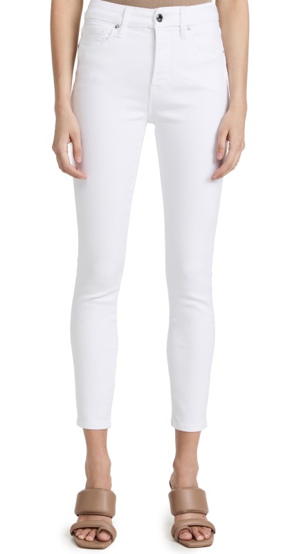 Good American Good Legs Crop Jeans White001