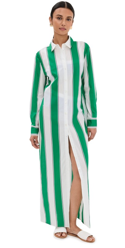 STAUD Vita Dress Bungalow Stripe