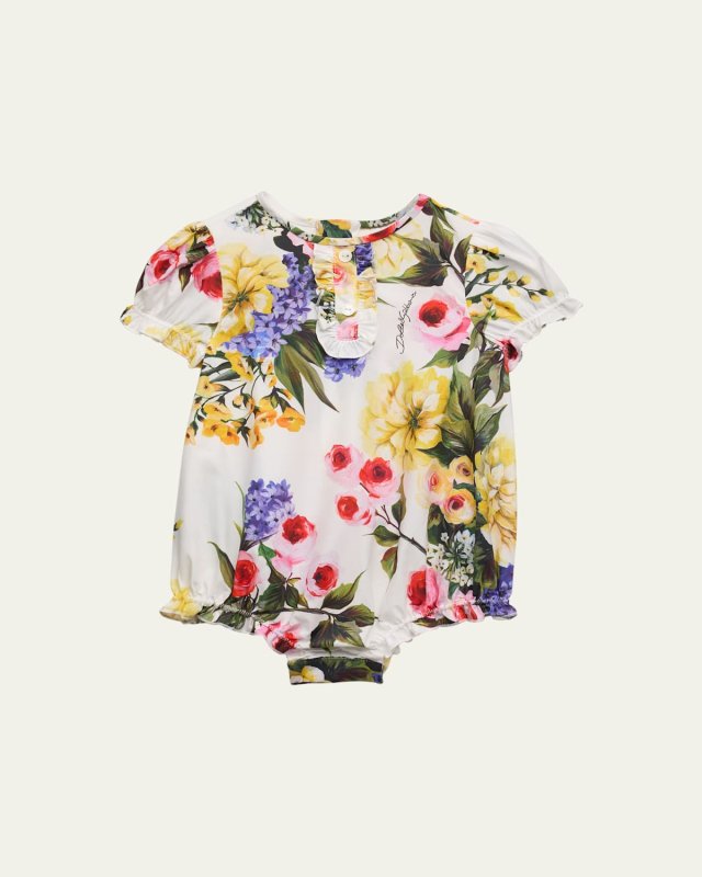 Girl's Flower Power Romper, Size 3M-24