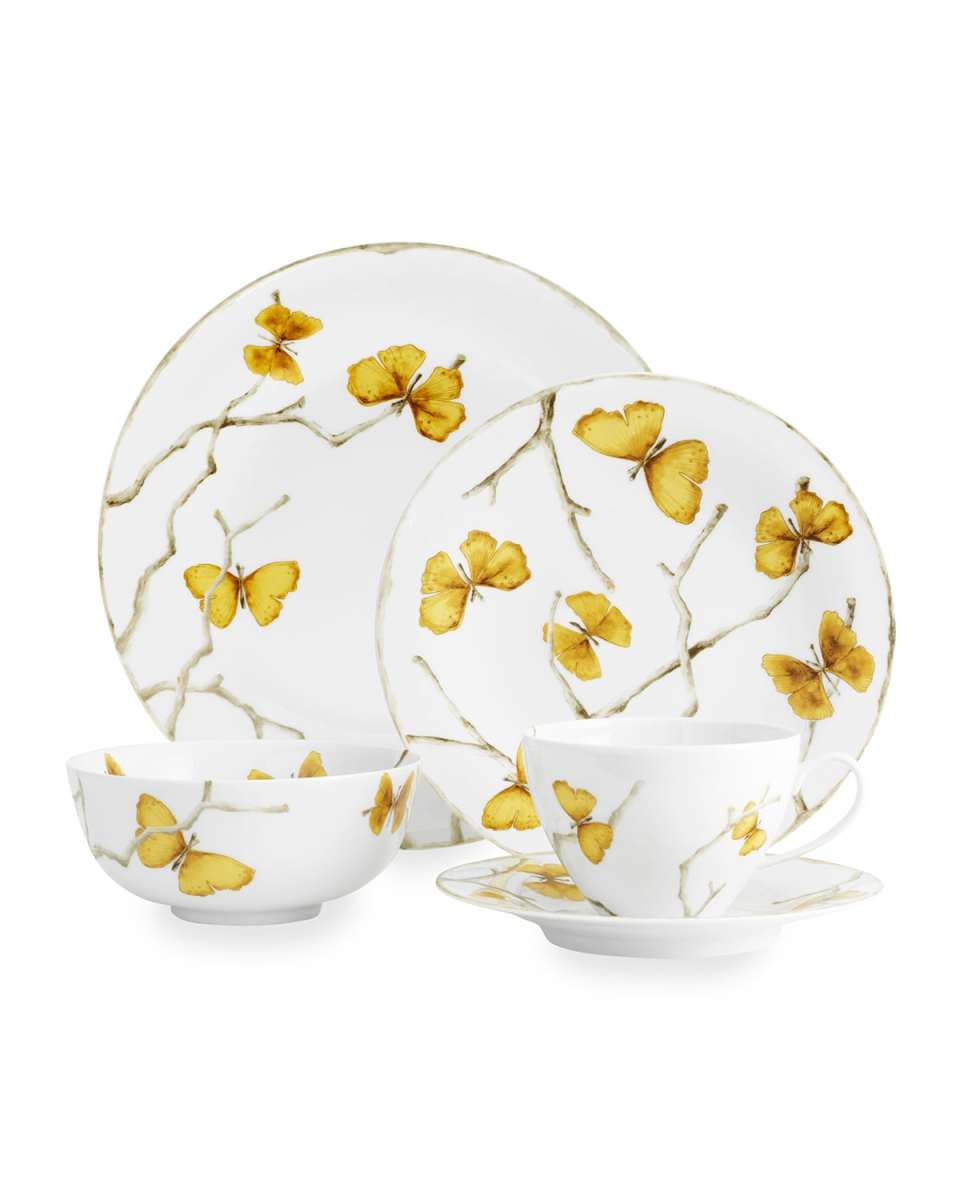 Butterfly Ginkgo Gold 5-Piece Place Setting