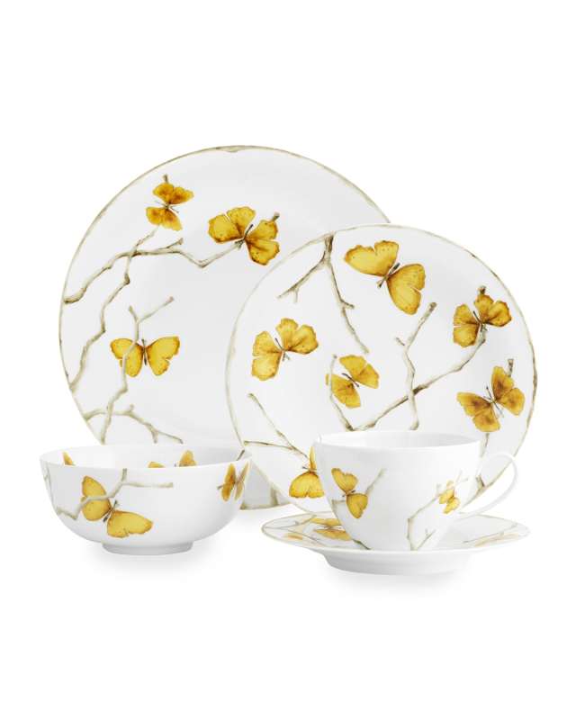 Butterfly Ginkgo Gold 5-Piece Place Setting