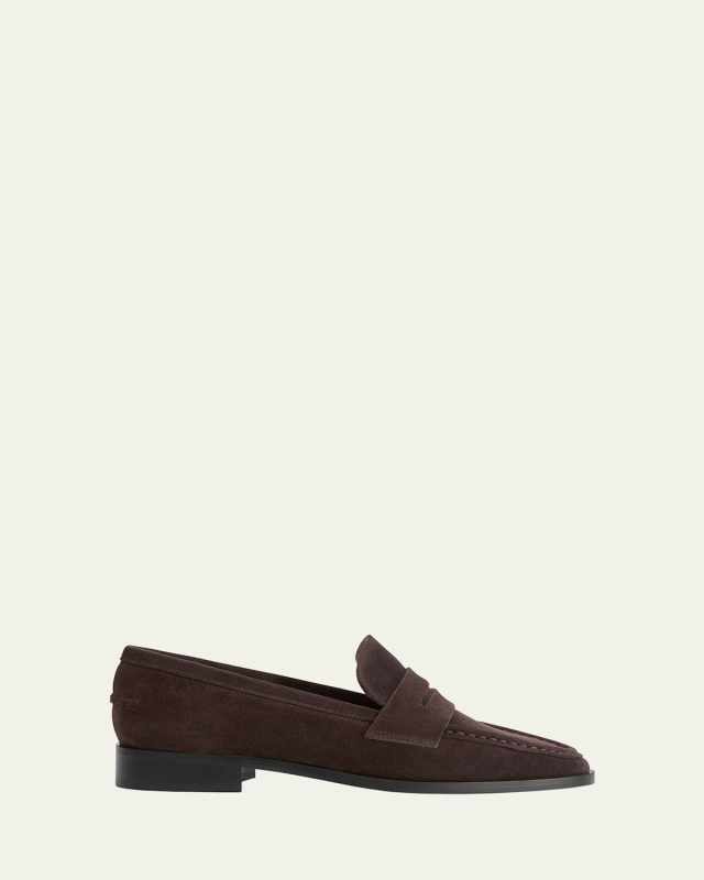 Airola Suede Penny Loafers