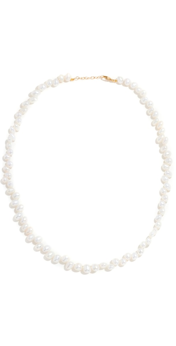 JIA JIA 14k Mismatched Pearl Necklace Whit