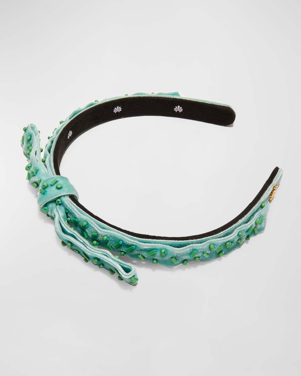 Bardot Beaded Velvet Headband