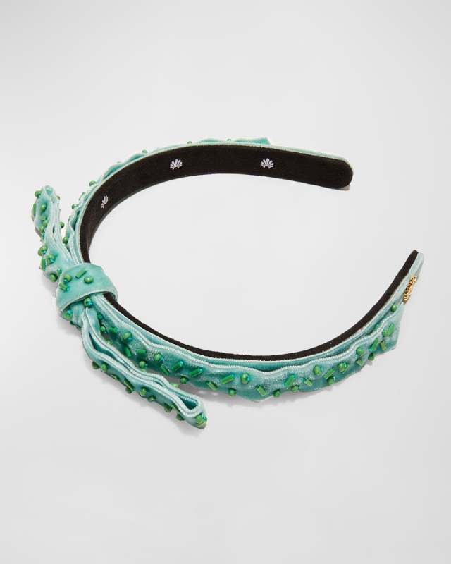 Bardot Beaded Velvet Headband