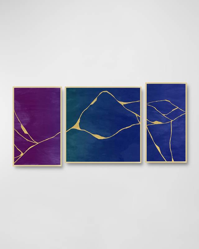 "Amethyst" Triptych Giclee