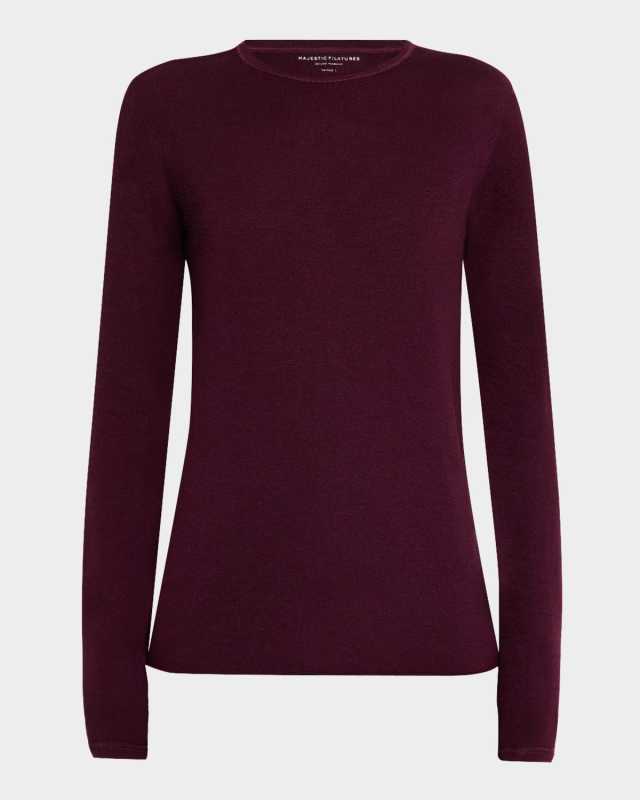 Machine Washable Cashmere Crewneck Pullover